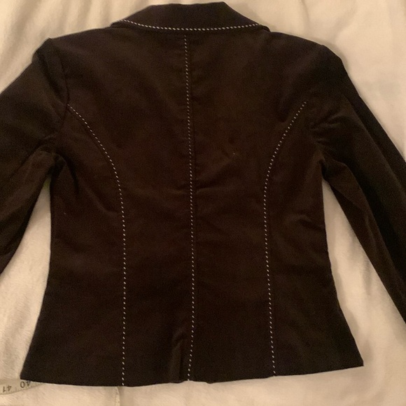 Courtenay Petite brushed cord detail stitching blazer - Picture 3 of 8